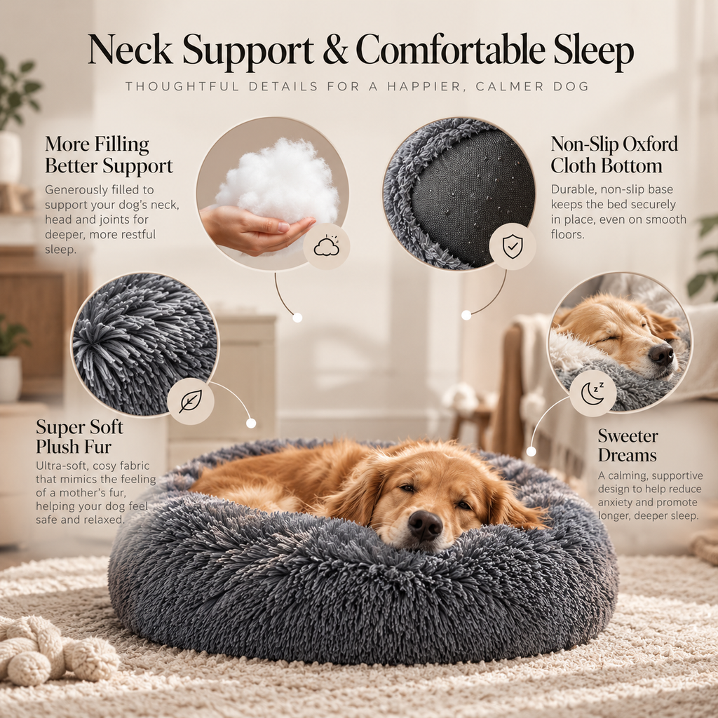 Elara Haus Calming Comfort Dog Bed