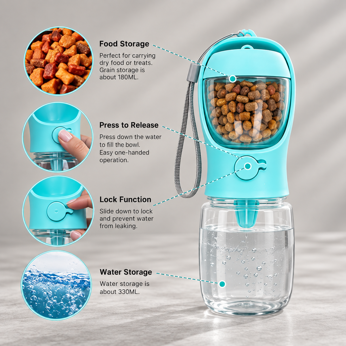 Elara Haus Portable Pet Water Bottle