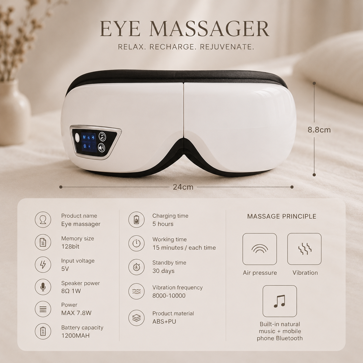 ELARA Eye Therapy Mask | Heated Eye Massager