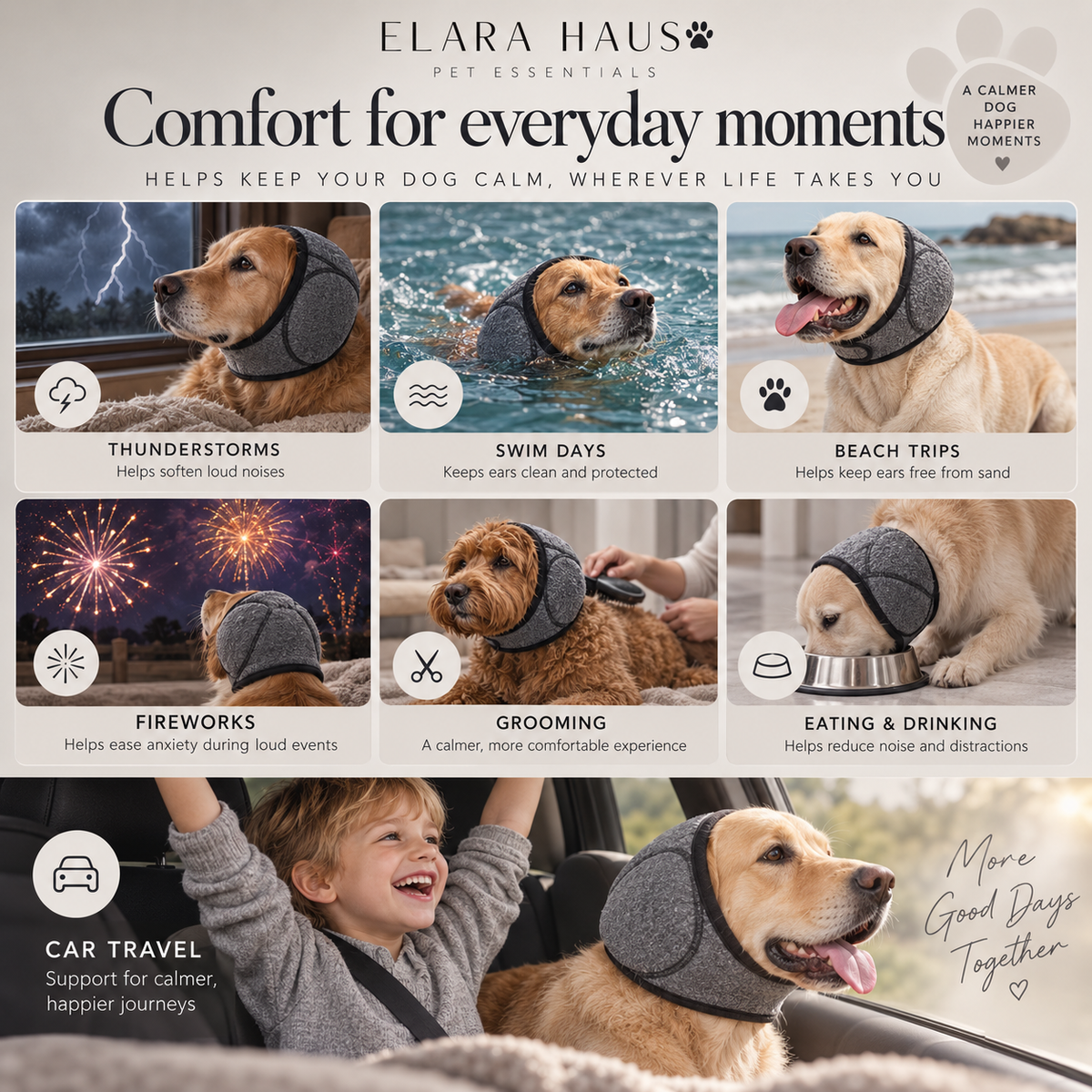 Elara Haus Calming Dog Hood