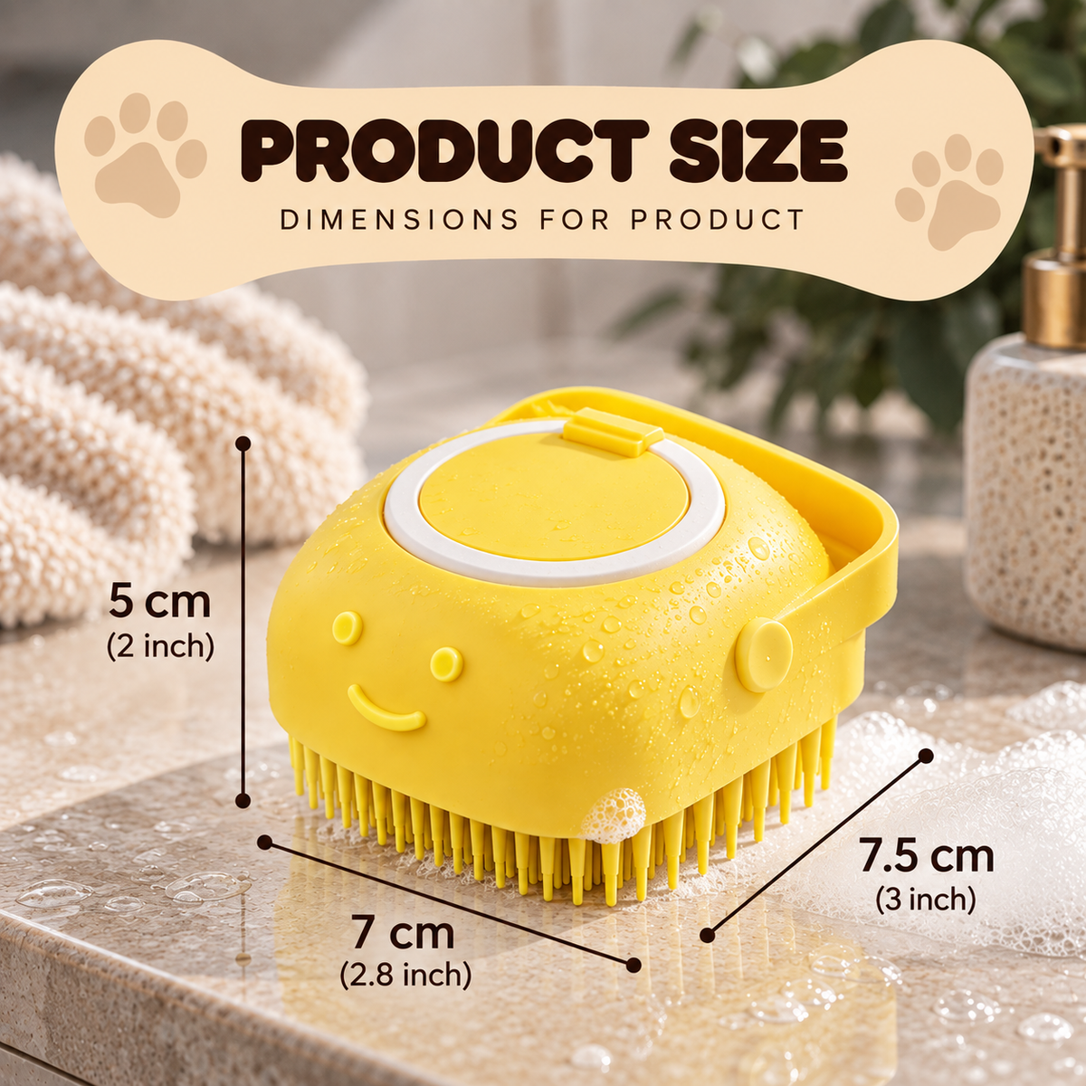 Elara Haus Dog Bathing Brush