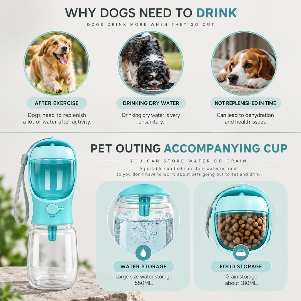 Elara Haus Portable Pet Water Bottle