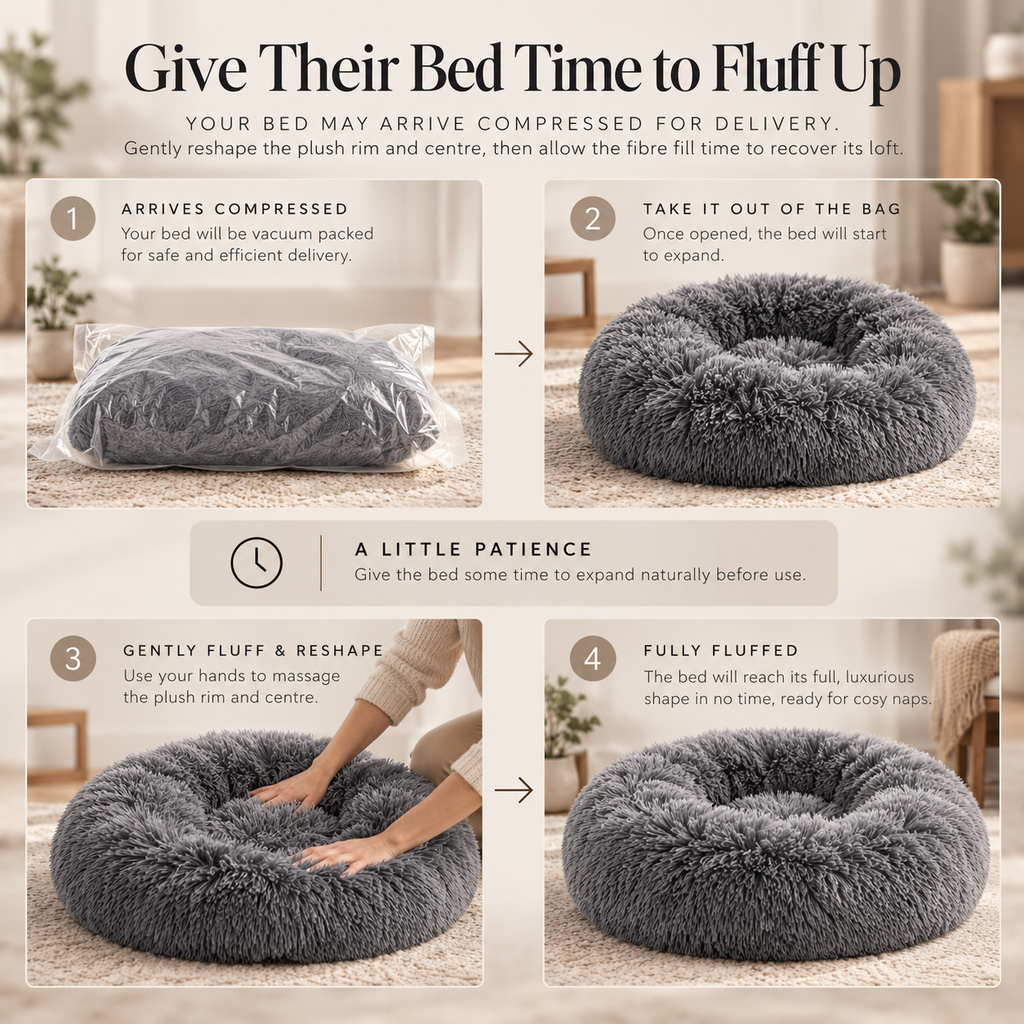 Elara Haus Calming Comfort Dog Bed