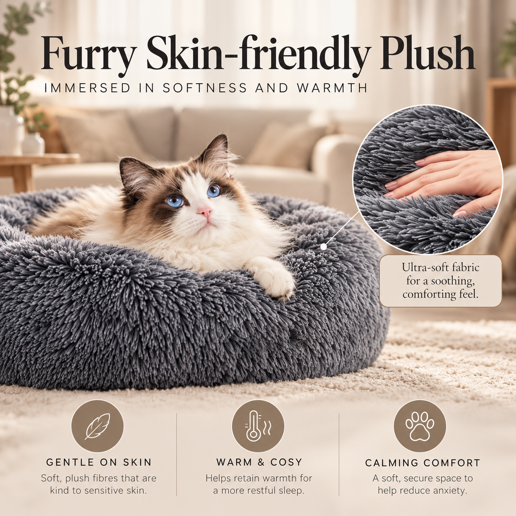Elara Haus Calming Comfort Dog Bed