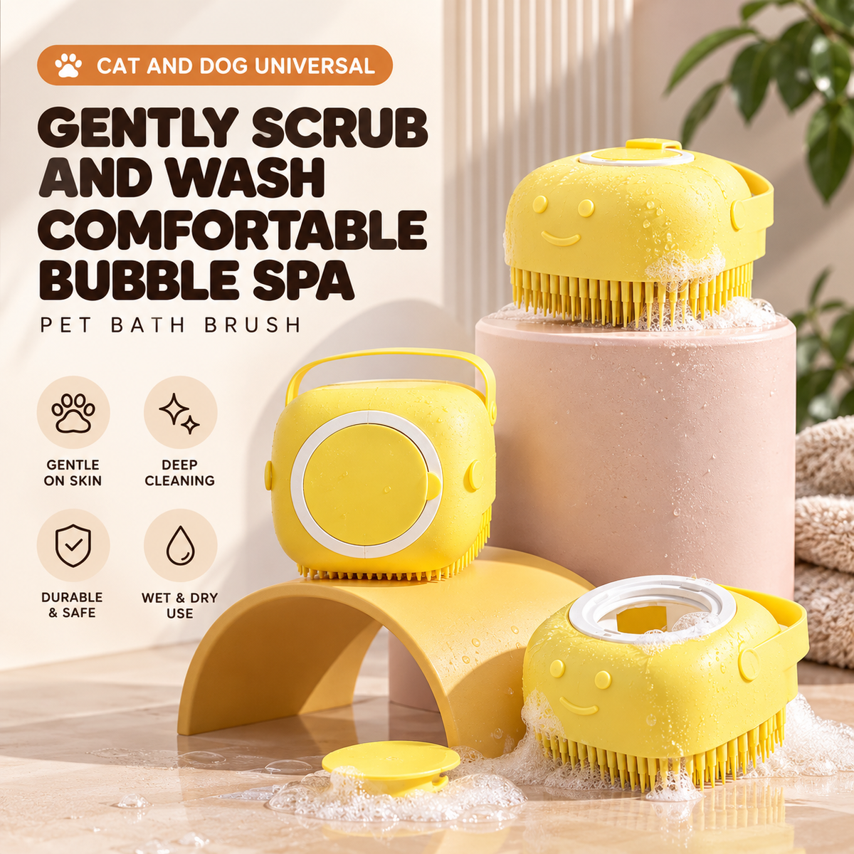 Elara Haus Dog Bathing Brush